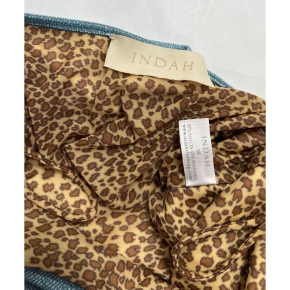 INDAH Halter Top in Blue Denim - Picture 5 of 5